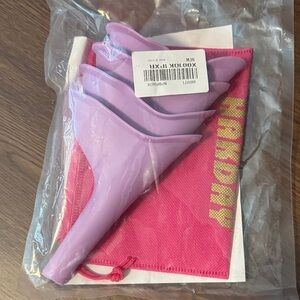 Pack of Purple Female Urinals Silicone Travel Funnels with Storage Pouch